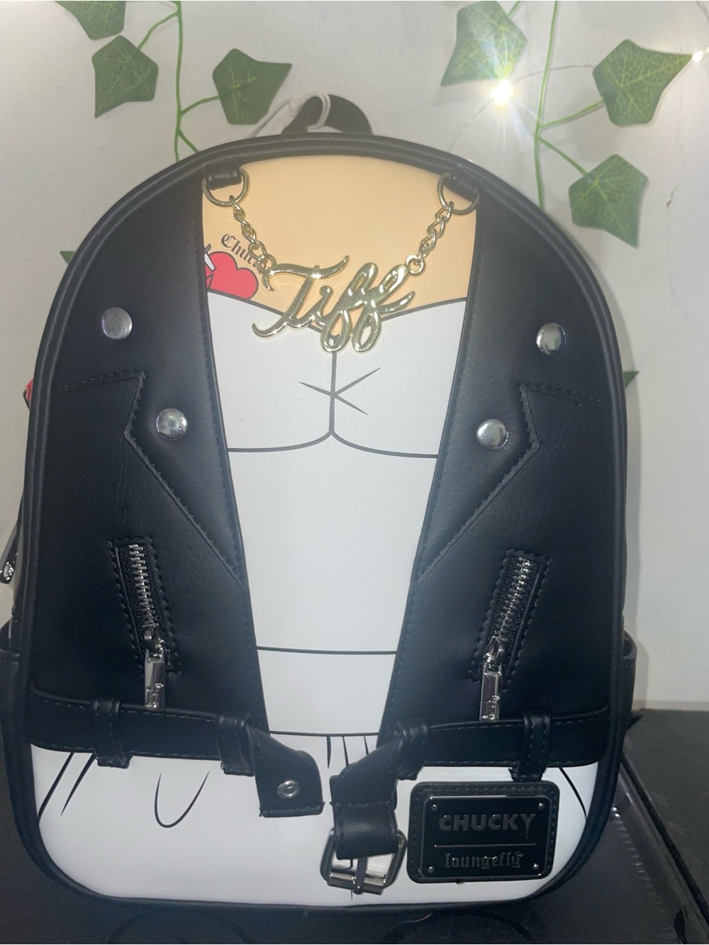 Loungefly Bride of Chucky Tiffany Mini Backpack + Funko Pop Tiffany #468 Bundle - Picture 2 of 12